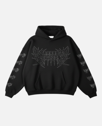 MNMLFIT RAZR HOODIE — BLACK